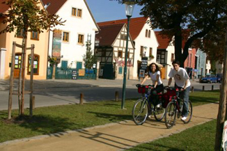 Elberadweg entlang der Sächsischen Weinstraße